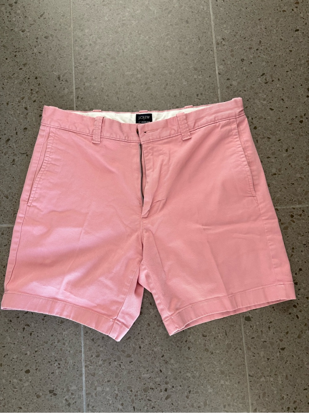 J. Crew Men’s Light Pink Flat Front Chino Shorts